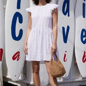 Velvet by Graham & Spencer Evonne Linen Dress — White